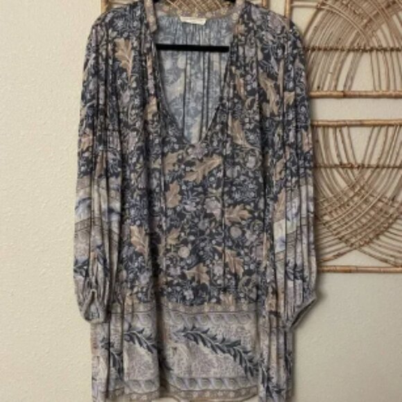 Spell And The Gypsy Oasis Smock Dress Nightshade Mini Tunic Boho Women's M B26 - Picture 1 of 5